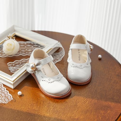 Image of Felix & Flora Toddler Little Girl Princess Dress Shoes-Mary Jane Flats for Girl Party School Shoes