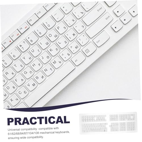 Teclas de mecánico tailandés con doble moldeo semi transparente para teclados gaming 3