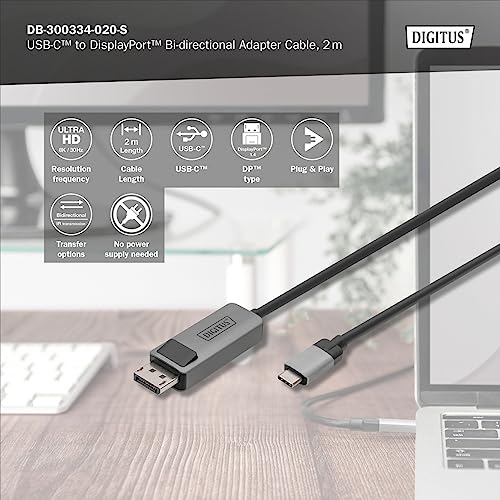 Digitus Cavo Adattatore Bidirezionale Da Usb Tipo C A Displayport - 4
