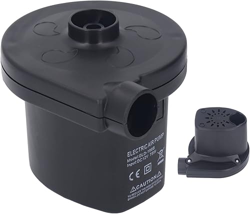 Miniatura 5 de Aramox Electric Air Pump, Compact Portable Inflator for Inflatables with 75W Power, Low Noise and 3 Nozzles for Rafts, Pools, and More