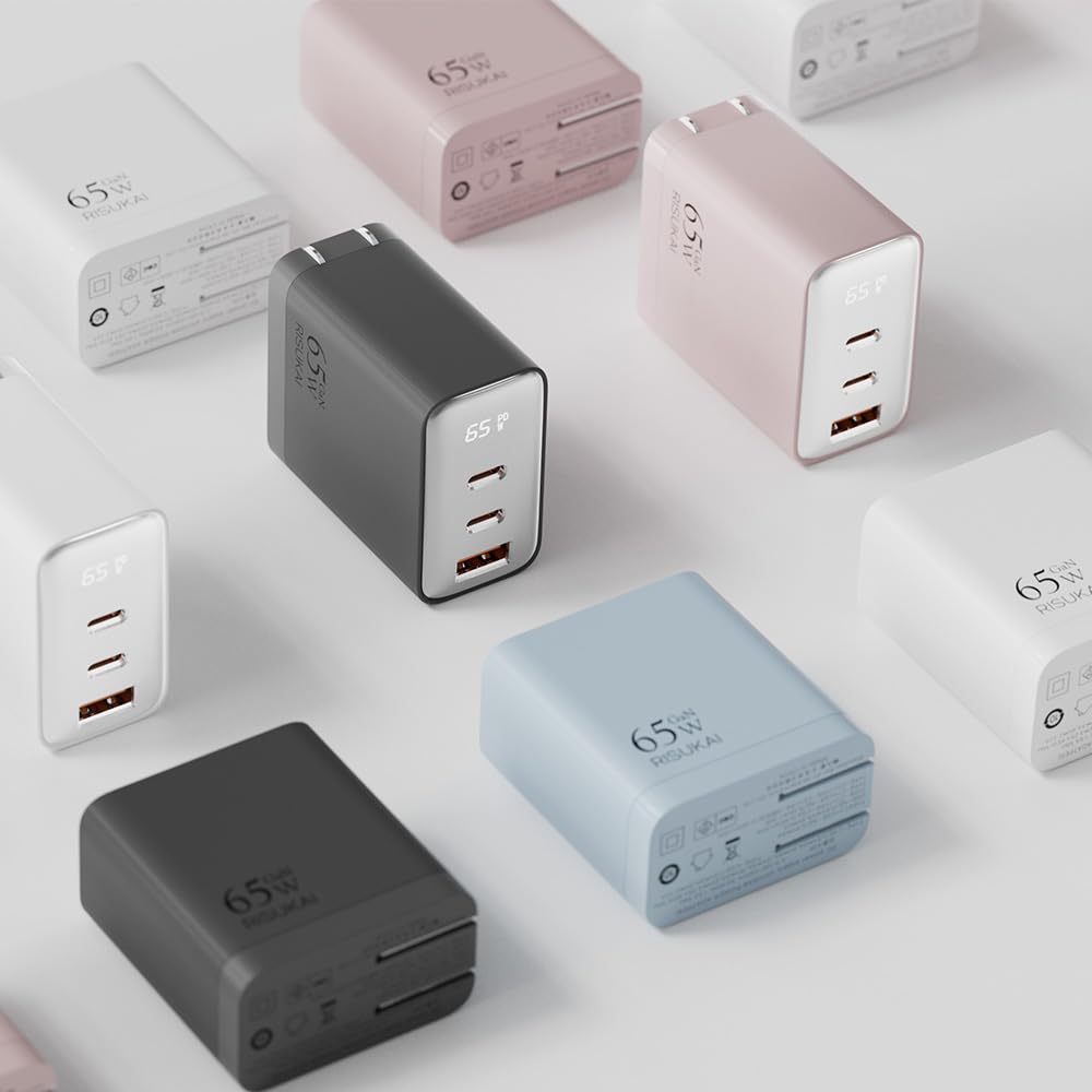 Amazon | RISUKAI 65W 充電器 Type-C 急速充電器【業界超小型＆超軽量