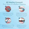 GuruNanda Quad Clean Floss Picks 4-in-1 with Tongue Scraper, Interdental Pik & Toothpick, Non-Shred Dyneema Thread, with Xylitol & Baking Soda, 50ct
