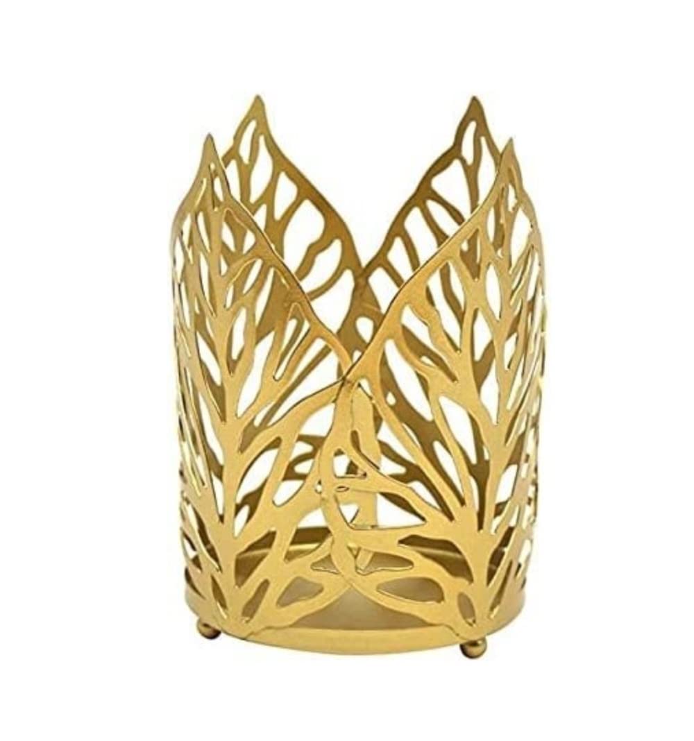 Sturdy Candle Holder Stand Candle Stand Holders Modern Style Candlestick Table Decoration For Wedding Dinner Party Non Topple(Gold)