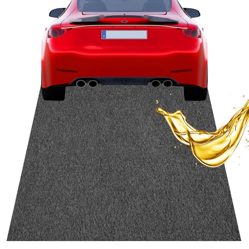 Öl-Auffangmatte, Garage Boden Ölmatte Robuste Schutzmatte Premium Ölbindematte Werkbank Unterlage Garagenboden Matten Strapazierfähige Saugmatte (schwarz 90x150 cm)