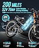 eAhora Romeo Pro Ⅱ 3000W Dual Motor Ebike for Adults 52V 60Ah 200 Miles 46MPH Long Range Electric Bike 26 * 4.0" Fat Tire Electric Mountain Bike Full Suspension #2