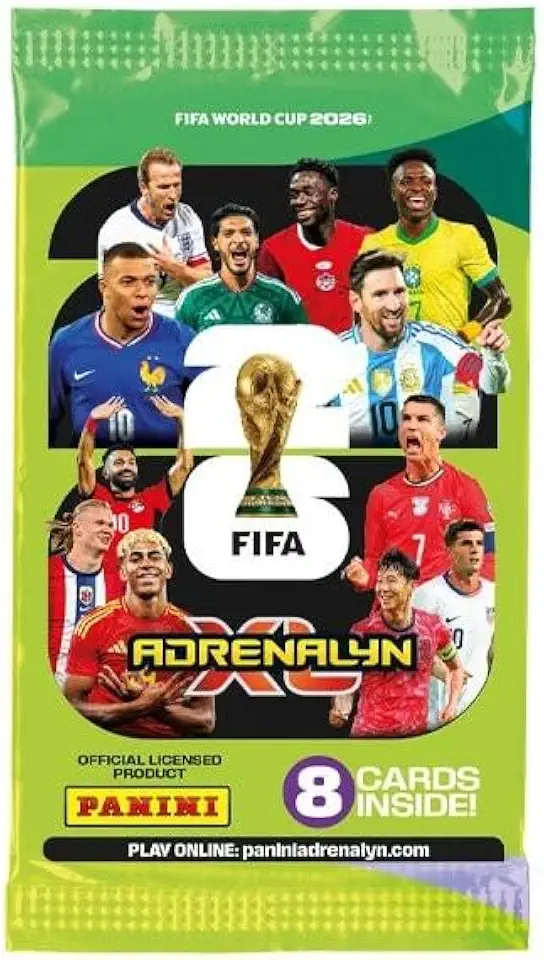 FIFA WORLD CUP 2026™ ADRENALYN XL™ - 1 Envelope 8 CARDS + Cupom de Ativação