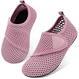 Picture of JOINFREE Kids Boys and Girls Slip-on Quick Dry Water Shoes for Toddler Aqua Socks Beach Shoes MDarkPurple 9.5-10 Toddler