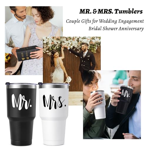 Gobelets de voyage Mr & Mrs le cadeau de mariage idéal pour couples