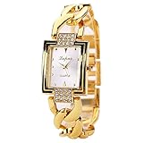 Graceyo Damen Analog Quarz Armbanduhr Luxus Damenuhren Mode Damen Armbanduhren Quarzuhr Damen Business Casual Uhren mit Metallband Wasserdichter Damenuhr
