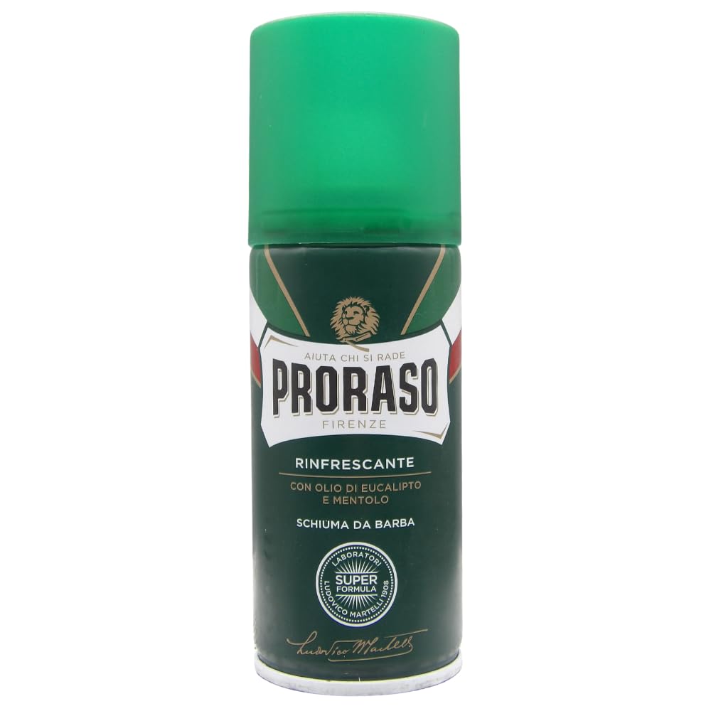 SCHIUMA DA BARBA RINFRESCANTE con olio di eucalipto e mentolo, 100ml. (2 Unità)