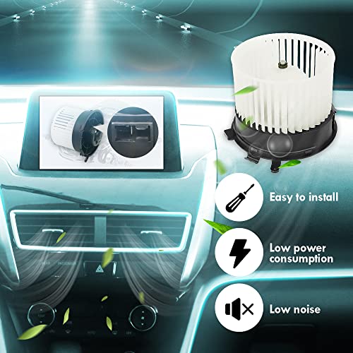 Image of AC Heater Blower Motor Assembly, Blower Motor with Fan Fit for 07-12 Sentra Tsuru, 08-13 Rogue, 14-15 Rogue Select, 27225EN000, 27225ET10A, 27225ET00A, Fit for Left Hand Drive