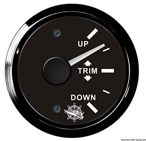 OSCULATI Indicateur Trim 0/190 Ohm Noir/Noir