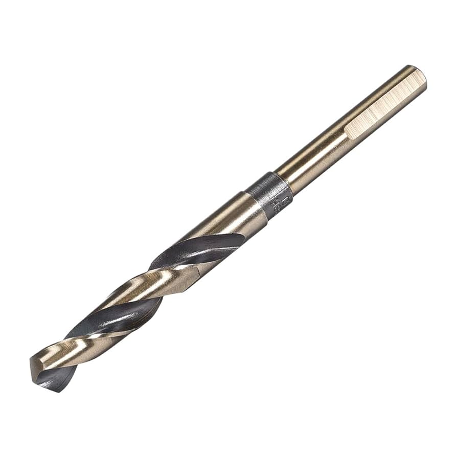 uxcell Reduced Shank Twist Drill Bits 13mm Black Nitride