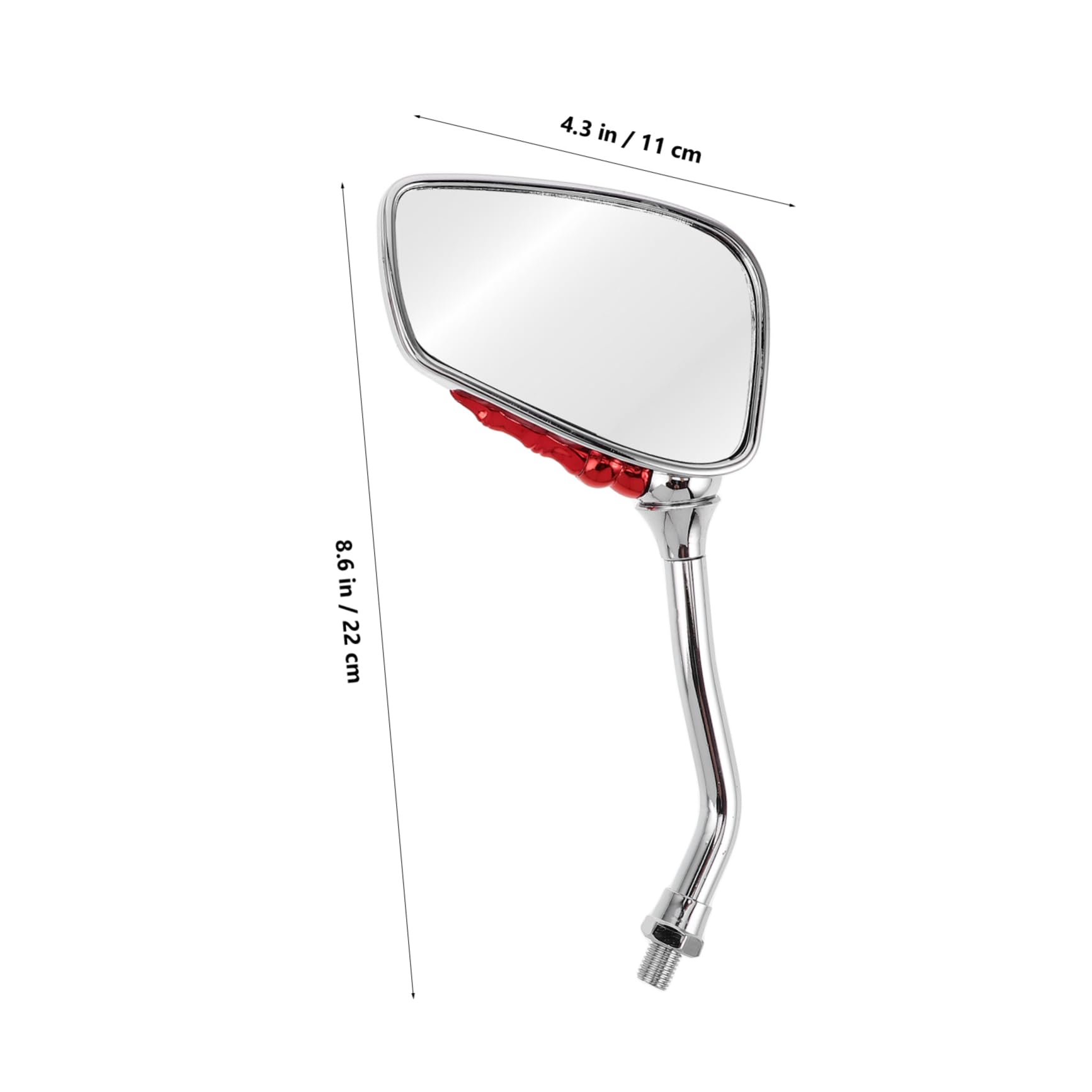 TOPBATHY Specchietto Retrovisore in Metallo Di Teschio Per Specchietto Retrovisore Per Accessorio Di Design Per Ciclismo e