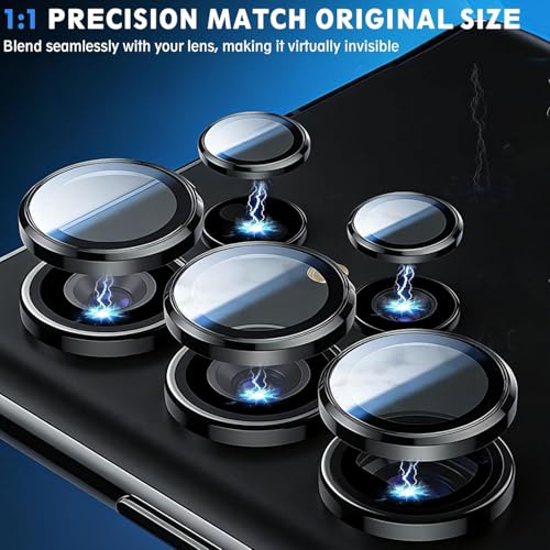 Image of CLITZ for Samsung Galaxy S26 Ultra Camera Lens Protector, Alloy Individual Lens Protectors with Alignment Frame, 9H Hardness, HD Clear, Scratch Resistant, Glass, Black