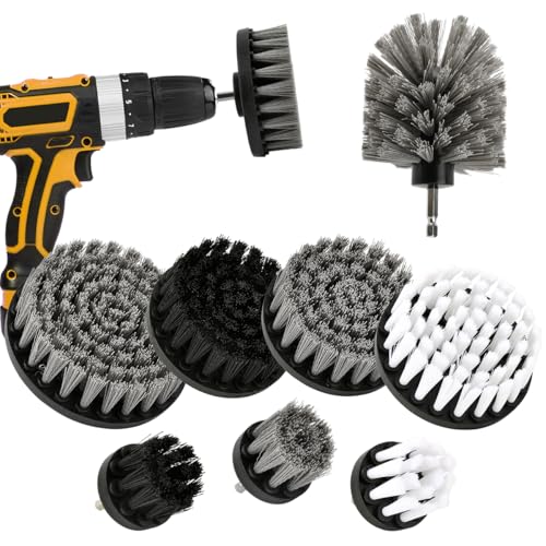 Juego de 8 destornilladores inalámbricos para taladro, cepillo de limpieza para azulejos, duchas, baños (máquina no incluida)