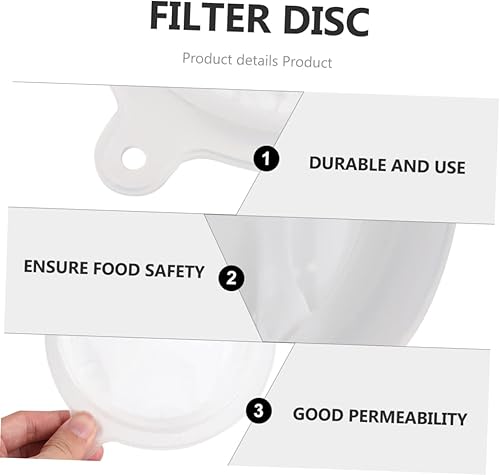 Miniatura 3 de DOITOOL Colador de malla Embudo de plástico para filtro de café de metal, embudo de plástico con colador, filtro de alimentos, embudo para frascos,