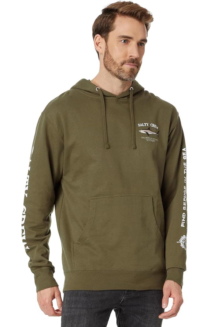 Salty Crew Bruce Hoodie - Men's Fashion Casual Long Sleeve Fleece Cotton - Regular Fit