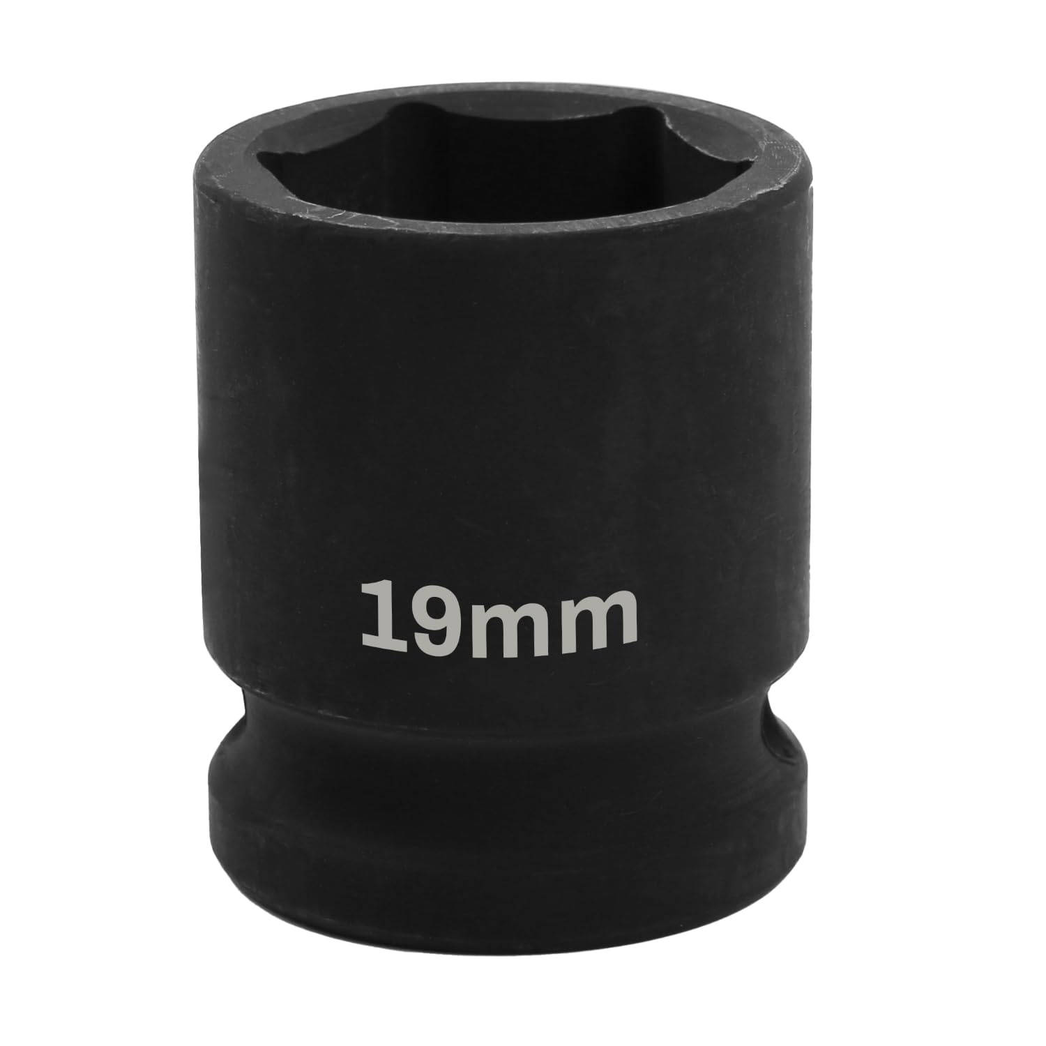 Uxney 1/2" Drive 19mm Impact Socket, 6 Point Chrome Molybdenum Steel (CR-MO) Heavy Duty Axle Nut Socket for Easy Removal of Axle, Wheel Hub, Lug Nuts