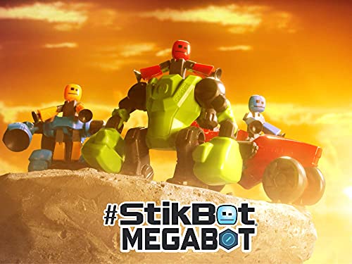 Stikbot Zing Megabots 3 Pack, Complete Set Of 3 Poseable Action Figures And Mega Vehicles, Turbo Cycle, Knockout And Avalanche #TOP6