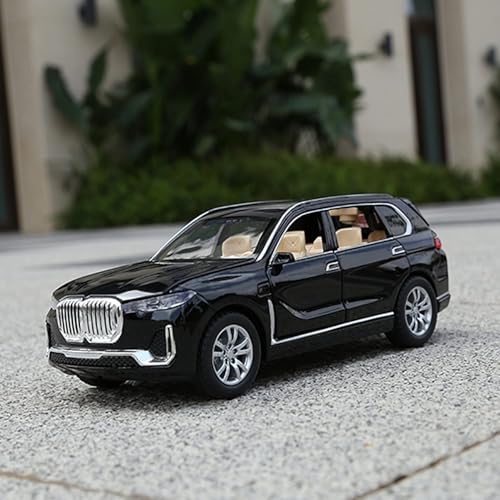 Image of Metal Pull Back Diecast Car Suv 1:32 Bmw X7 Pull Back Car Model With Sound Light Boys Gifts Toys For Kids?Pack Of 1?,Multicolor