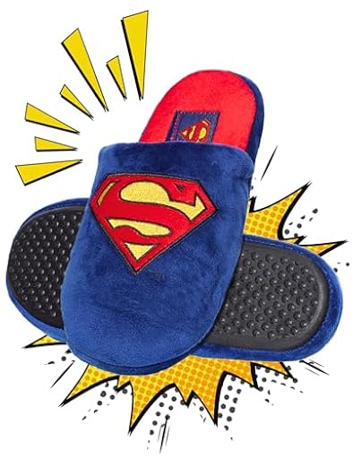 soxo DC Comics Superman Zapatillas Casa Hombre Invierno Divertidas Cómodas Pantuflas 45/46 Superman Zapatillas | Ya disponible en tu tienda friki favorita! En mundofriki.es!