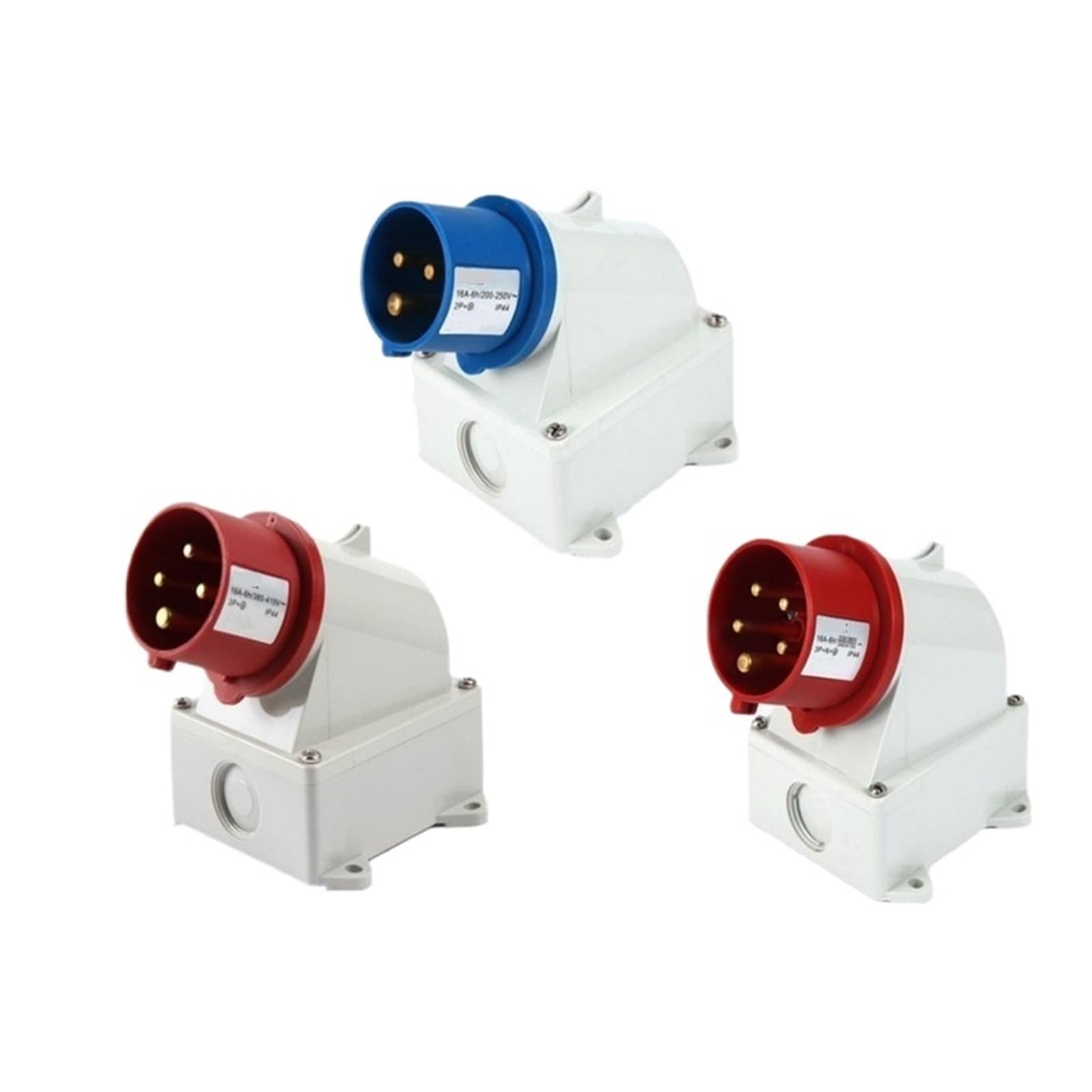Conector de alimentación industrial IP44 con protección impermeable de 4 pines 2