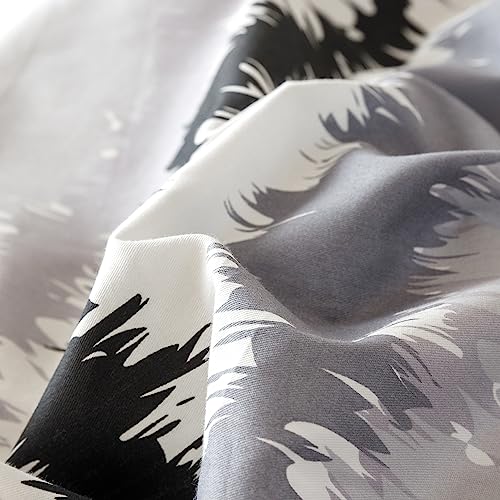 Yuheguoji YHGJ20230616K929Z Black And White Duvet Cover Queen 100% Cotton Neutral Striped Duvet Cover 3 Pcs Set 1 Abstract Geometric Duvet Cover thumb #4
