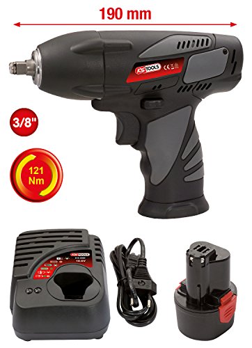 KS Tools 515.3515 3/8'' Akku-Schlag-Schrauber, 117Nm, 1.870 U/min, mit 1 Akku und 1 Ladegerät – Bild 3