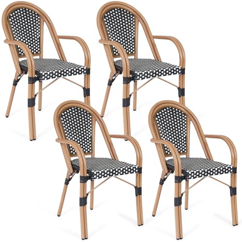 WENTUM French Bistro Chairs Set of 4