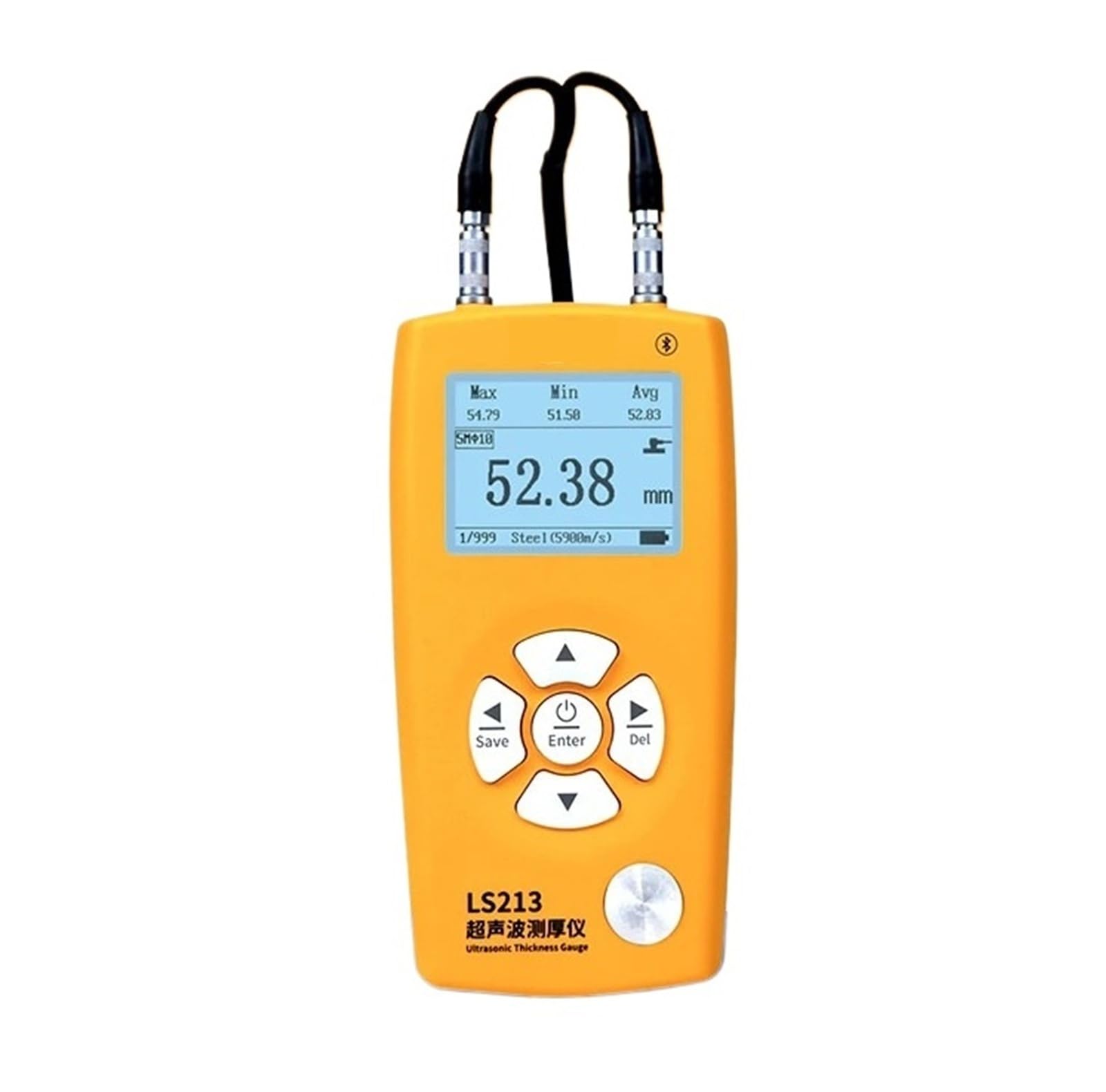 Probador del grueso del tubo del indicador de espesor ultrasónico LS213 0-350m m | For pared Tubo de metal Caucho Plástico Medida 0,8 ~ 100 mm