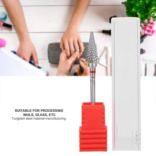 Miniatura 2 de Broca de clavo, acero de tungsteno para arte de uñas, brocas de manicura de pedicura eléctrica, accesorios de cabeza de molienda