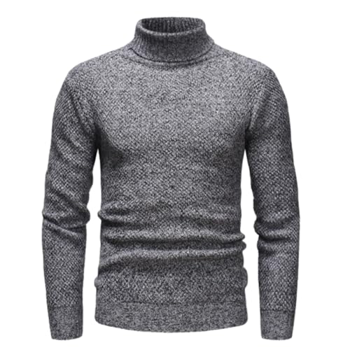 Muscularfit Sweaters for Men Turtleneck Slim Fit Business Long Sleeve Sweater Causal Fashion Knitted Pullover Thermal Sweater