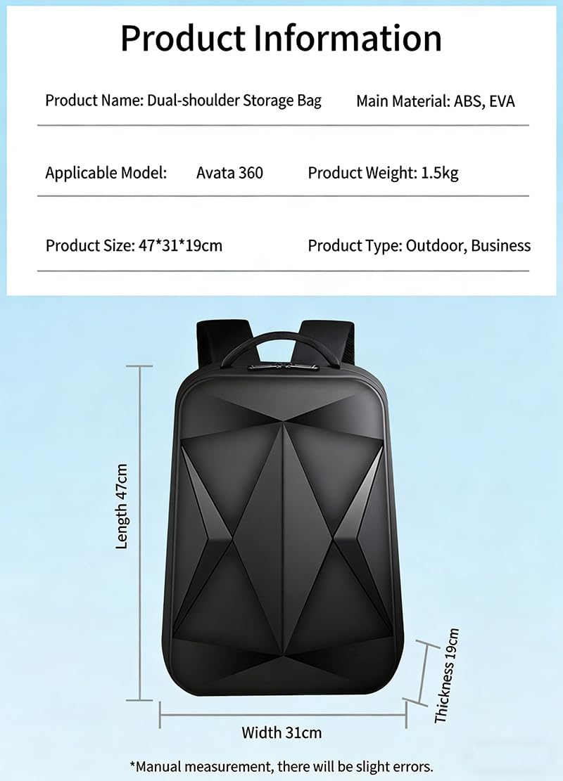 Futerał kompatybilny z DJI Avata 360 Motion Fly More Combo & Fly More Combo, Drone Backpack Gogle do przechowywania N3, RC 2 i innych akcesoriów do dronów Avata 360