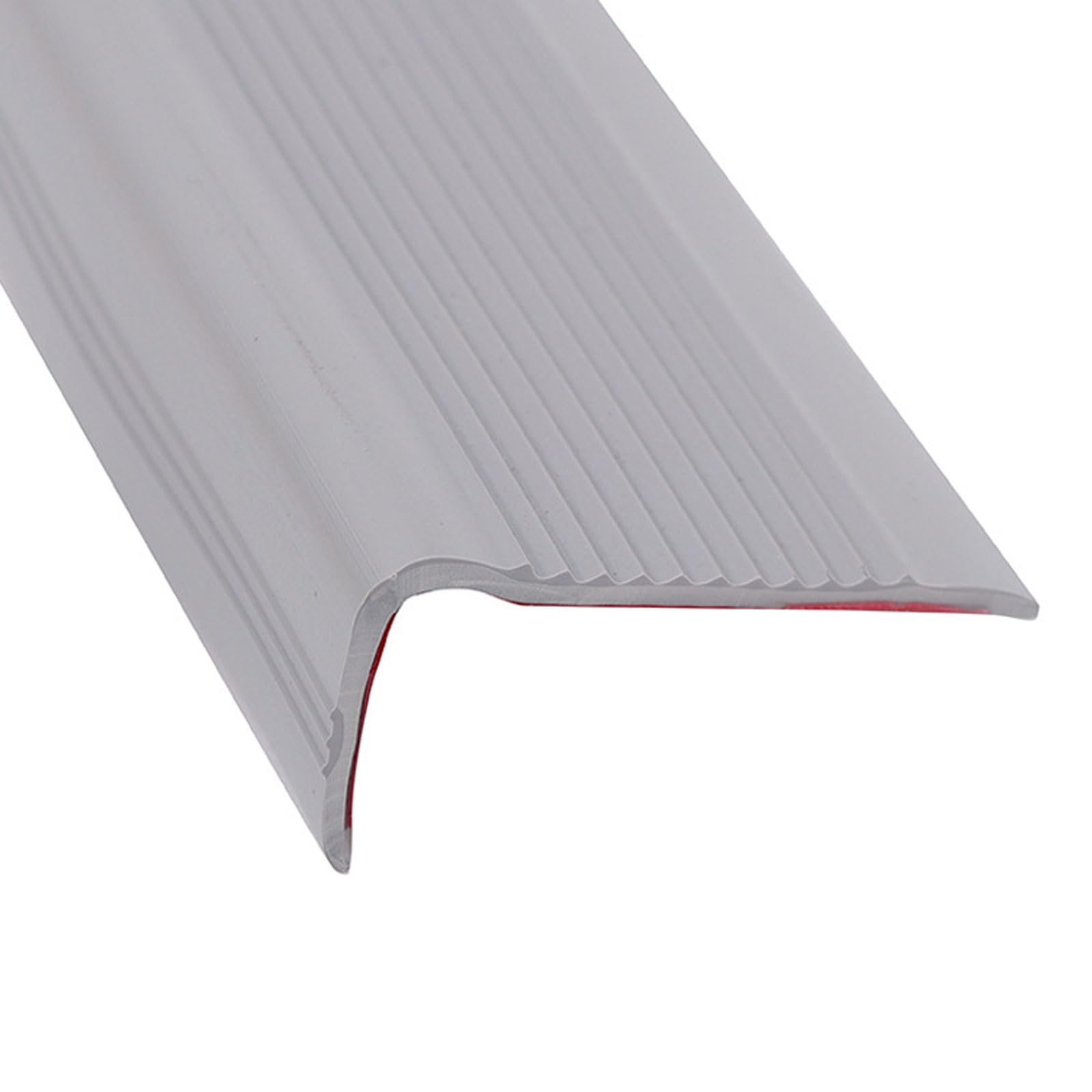 Luminescentdream Girls Grey Non Slip Step Trim,Bullnose Self Adhesive Stair Anti Slip Nosing,100 X 40 Mm L-Shape,Waterproof Wear Resistant,Rubber Fireproof,For Steps