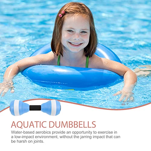 Par de mancuernas acuáticas de espuma EVA para ejercicios en piscina miniatura 4