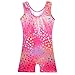 BAOHULU Gymnastics Leotards for Girls Kids Sparkle Tank Biketards with Shorts Dance Outfit B406_PinkLoveHeart_110