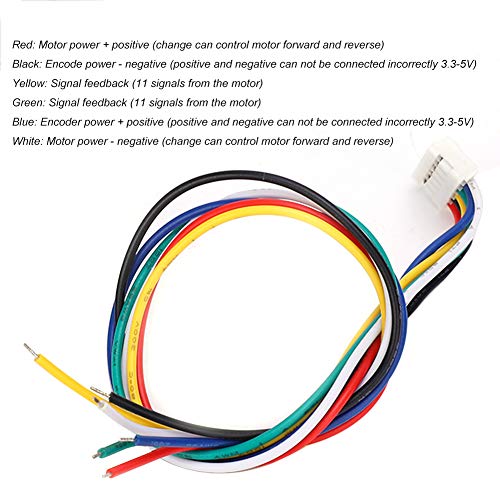 Image of GA25-370 Gear Motor DC with Speed Encoder, Stainless Steel High Torque Electric Micro Speed Reduction Geared Motor Brush DC Motors Reducer Copper (DC12V 300RPM)