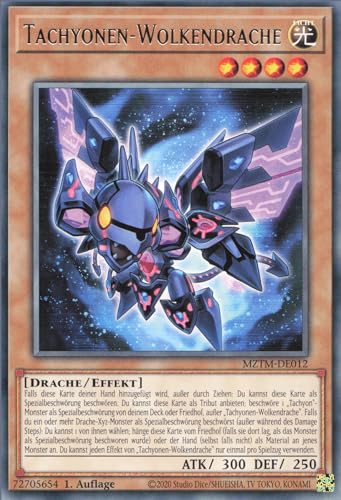 Tachyonen-Wolkendrache MZTM-DE012 Rare Deutsch Boosterfrisch 1. Auflage - Maze of The Master - mit ReCollectibles-Versandschutz - für Yu-Gi-Oh!