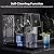 Antarctic Star Nugget Ice Maker Countertop, 33 Lbs/24H, Automatic Ice Dispenser, Self-Cleaning Portable Ice Machine, 1.8L Water Tank, Touch Screen & Auto Ice Drop, for Home/Office/Kitchen