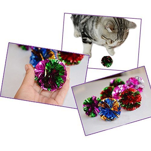 20 Stück Knisterbälle Für Katzen – Bunt, Glänzend, Mit Knistergeräusch, Perfektes Spielzeug