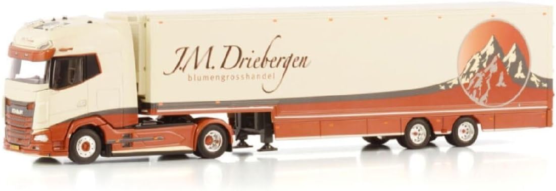 J.M. Driebergen DAF XG+ 4x2 ボックスセミトレーラー/WSI 1/50 建設