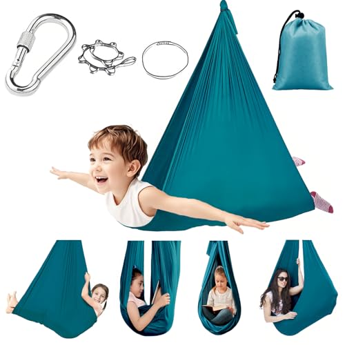 Outdoor Hammoc Aerial Yoga Hammock Set Aerial Swing Birds Nest Swing Yoga Swing Hammock Swing Maximum weight capacity 200 kg Includes accessories Anti-gravity exercises (Green 150 x 280 cm)