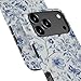 DEENAKIN for iPhone 17 Pro Max Case Cute - Wireless Charging Compatible - Dual-Layer Soft Silicone + Hard Shell - Stylish Wildflower Design - Chic Phone Cover for Women - Toile de Jouy