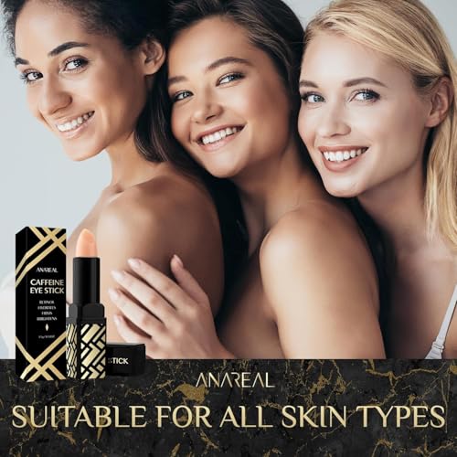 Anareal Caffeine Under Eye Balm: Hydrating Eye Brightener Stick Cream For Dark Circles & Puffiness, Anti-Wrinkle Korean Skincare Treatment With Retinol, Instant Cooling Glow For Eyes thumb #6