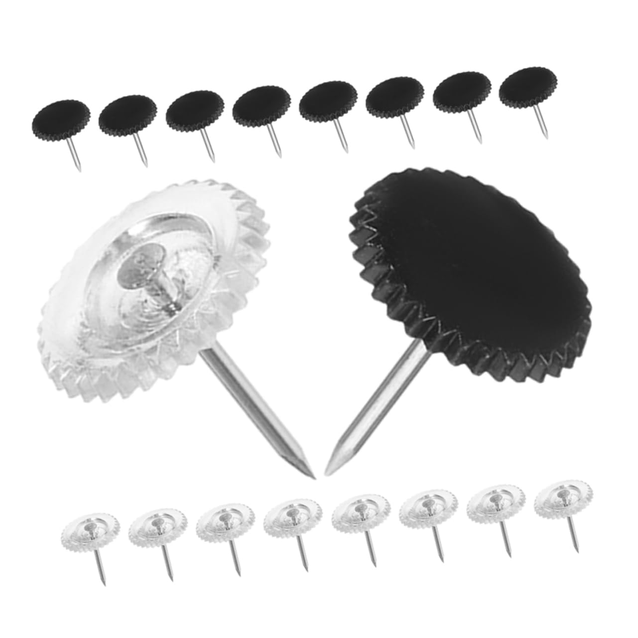 HOMSFOU 800piezas Chinchetas Transparentes para Corcho Pinchos De Oficina y Manualidades para Tableros De Anuncios y Decoración De Paredes