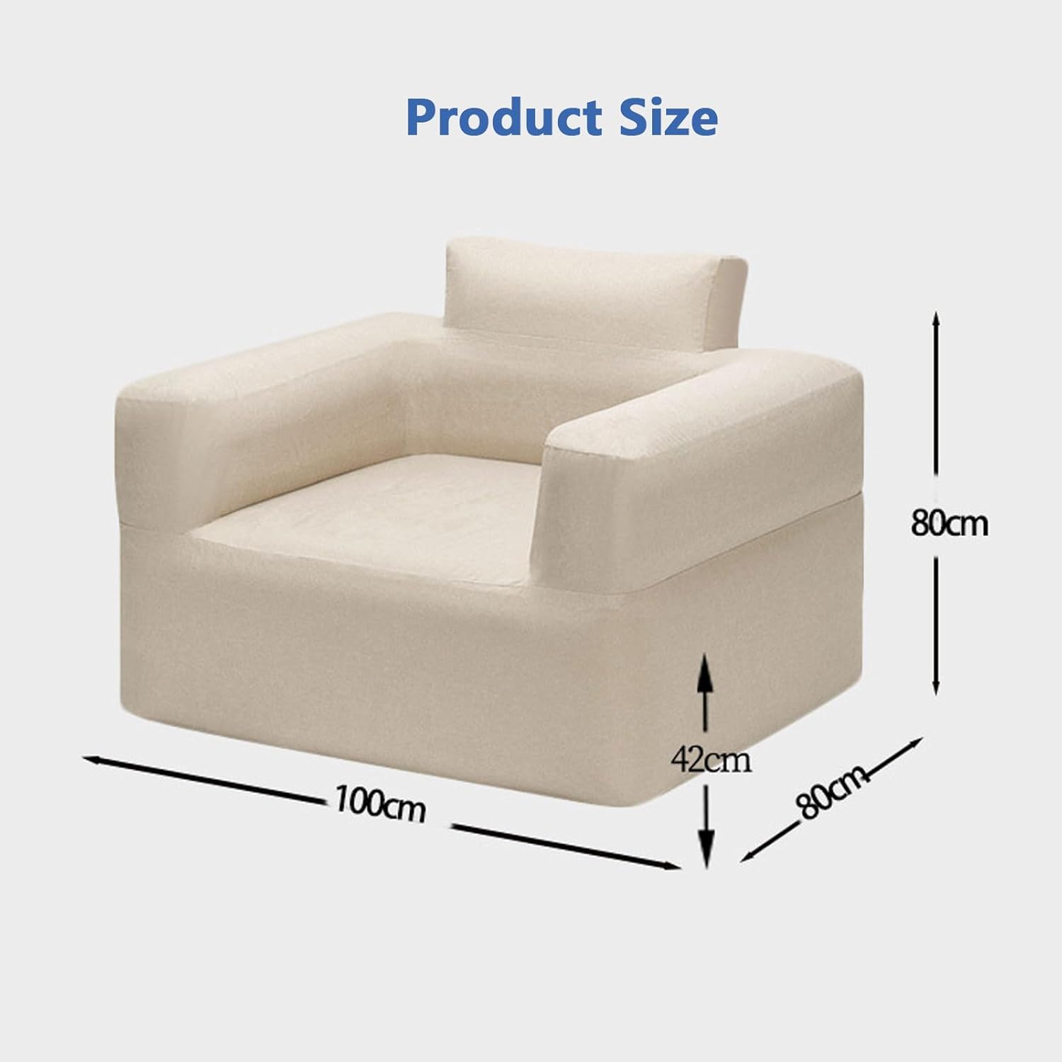 AIZYR Inflatable Sofa Air Sofa Inflatable Bench Chair with Air Pump, Foldable Lounge Chair for Home Camping Picnic Beach Travel Outdoor,Dark red