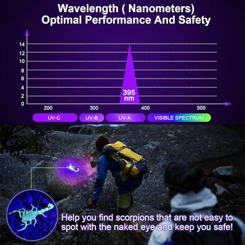 Realhunlee LOVELIFE0003 BLACK LIGHT FLASHLIGHT Uv Flashlight Black Light, 100 Led Blacklight Flashlite Dry Pet Dog/Cat Urine Stains Detector thumb #2