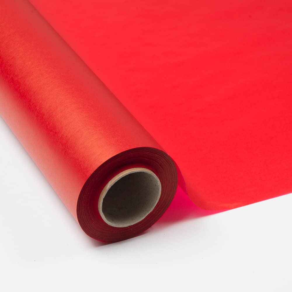 PAKOT | Bobina Papel Seda Rojo 18grs - Rollo 70CM X 100M - Ideal Manualidades, Packaging y Embalaje