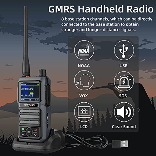 Image of Retevis RT97 GMRS Repeater System(1 Pack) Full Duplex, RB17P Radios(2 Pack) | Built-In Duplexer, Extended Communication Range, 16CH Analog, Compact Design, LCD Screen, Easy Installation, Remote Area